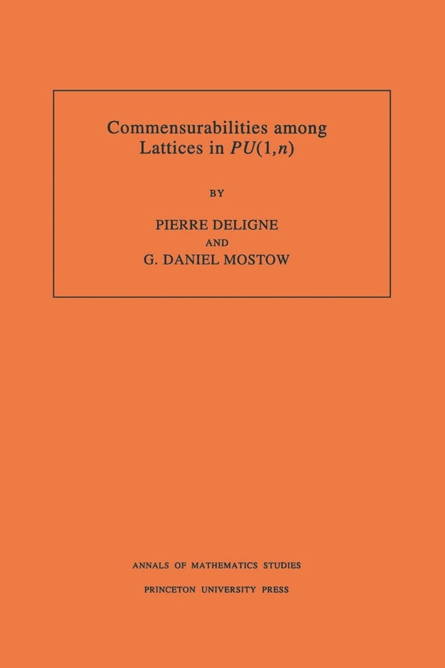 Commensurabilities among Lattices in PU (1,n). (AM-132), Volume 132