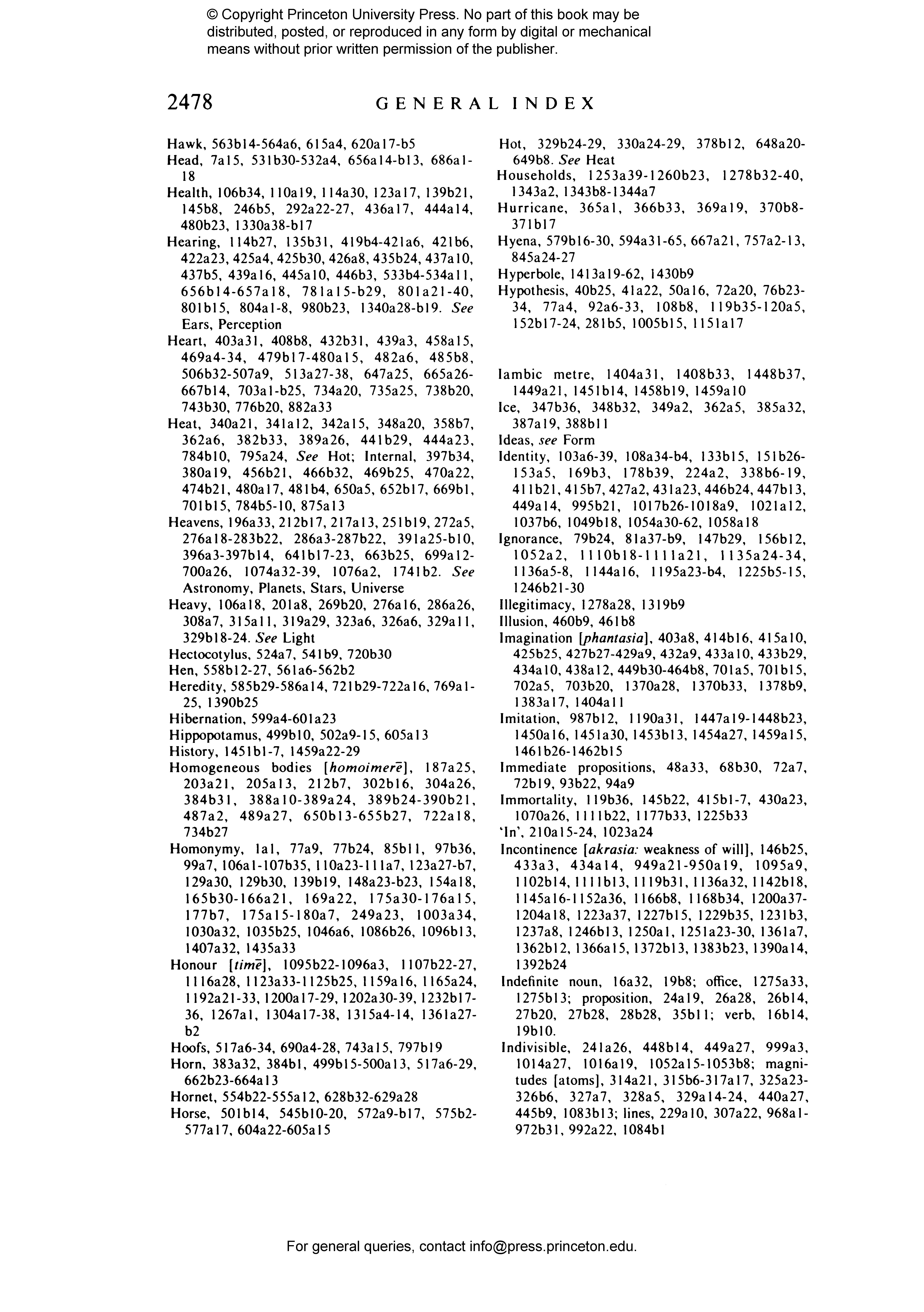 The Complete Works of Aristotle, Volume Two | Princeton University