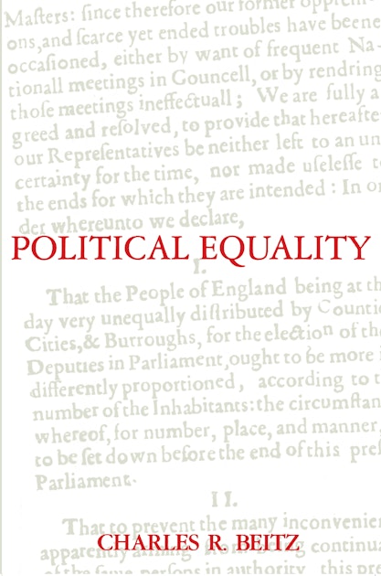 Political Equality Princeton University Press