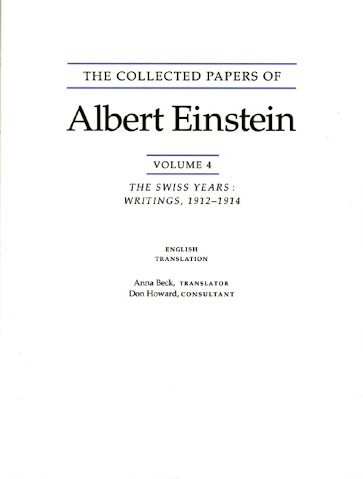Albert Einstein Princeton University Press