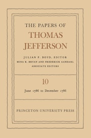 The Papers of Thomas Jefferson, Volume 10