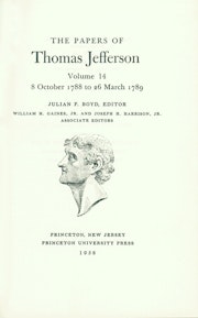 The Papers of Thomas Jefferson, Volume 14