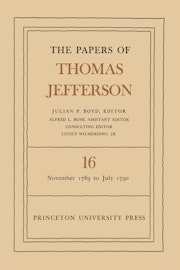 The Papers of Thomas Jefferson, Volume 16