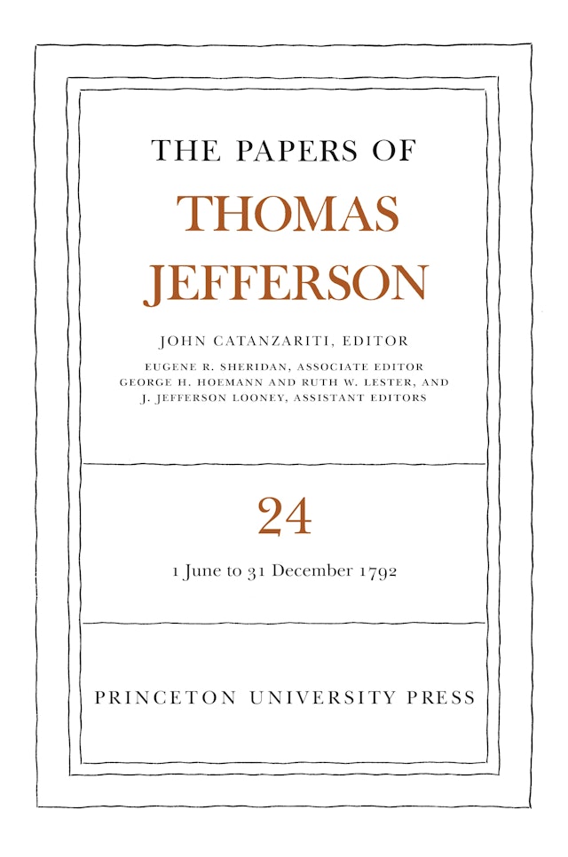 The Papers of Thomas Jefferson, Volume 24