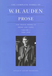 The Complete Works of W. H. Auden: Prose, Volume I