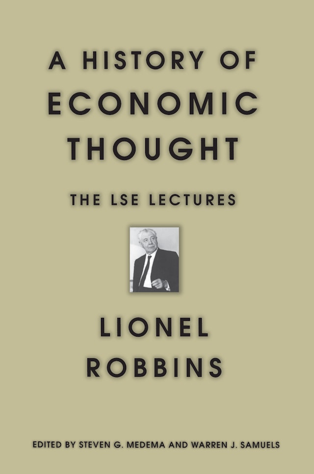 A History Of Economic Thought Princeton University Press - 