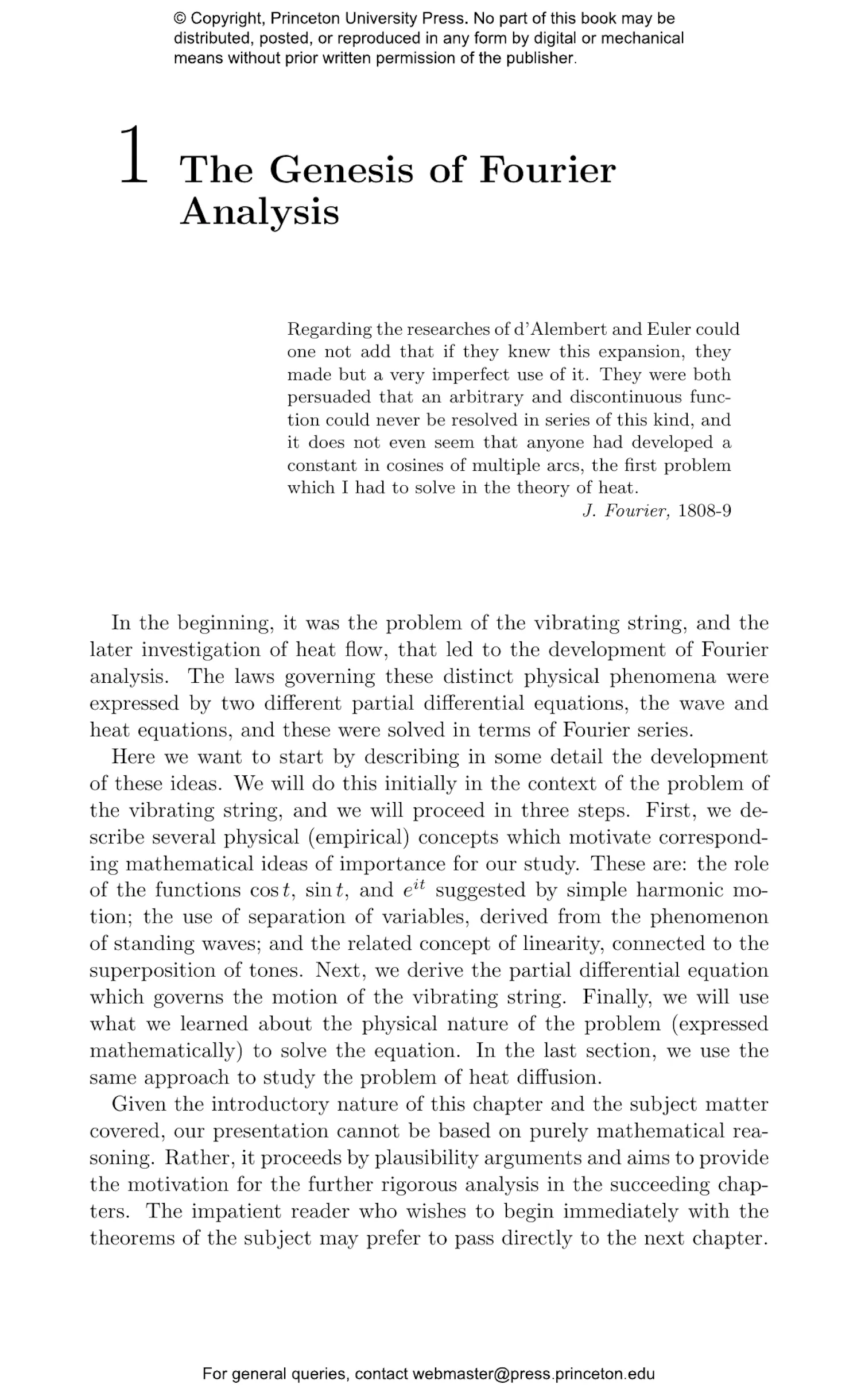 Fourier Analysis | Princeton University Press