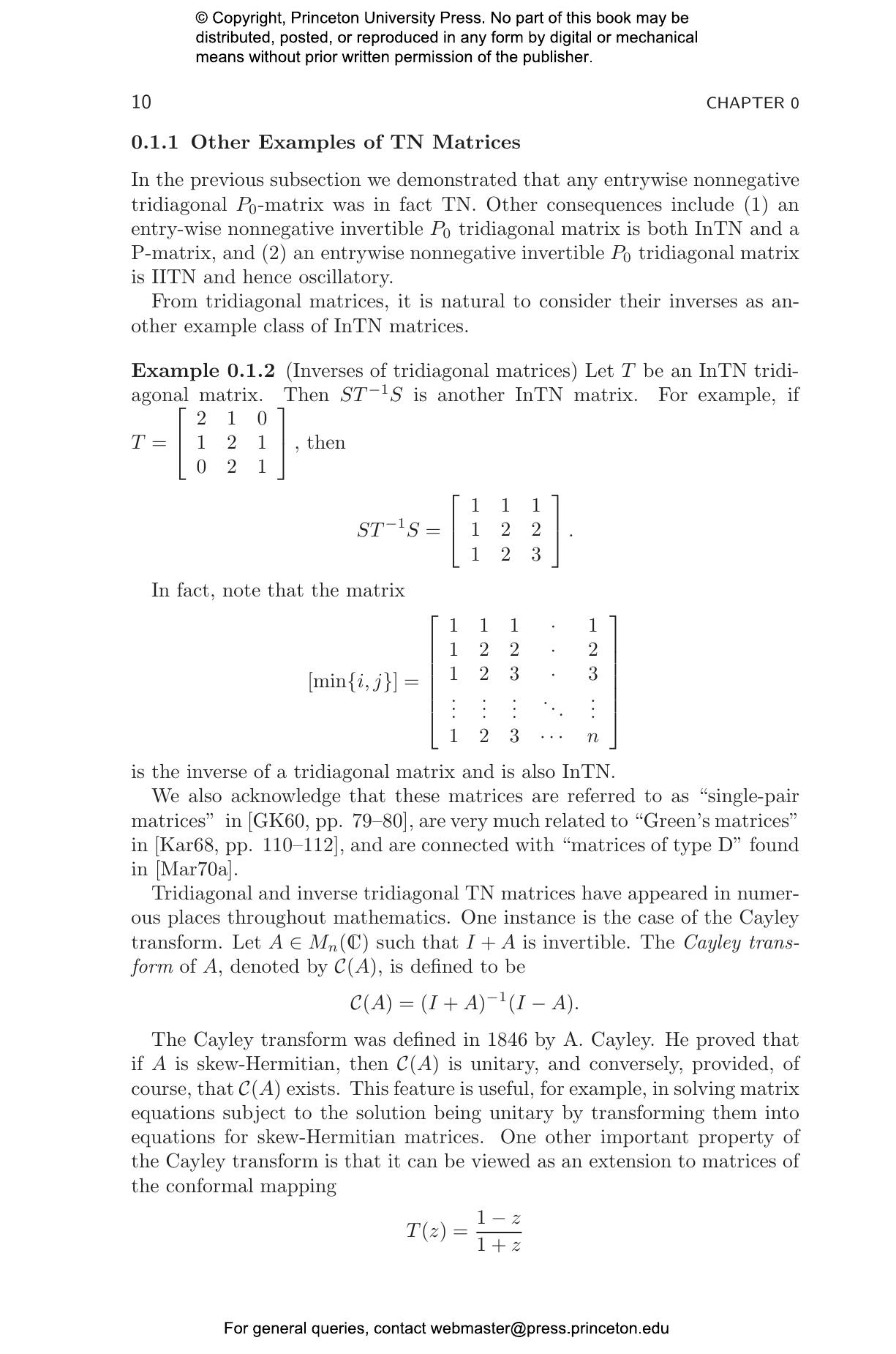 Totally Nonnegative Matrices | Princeton University Press