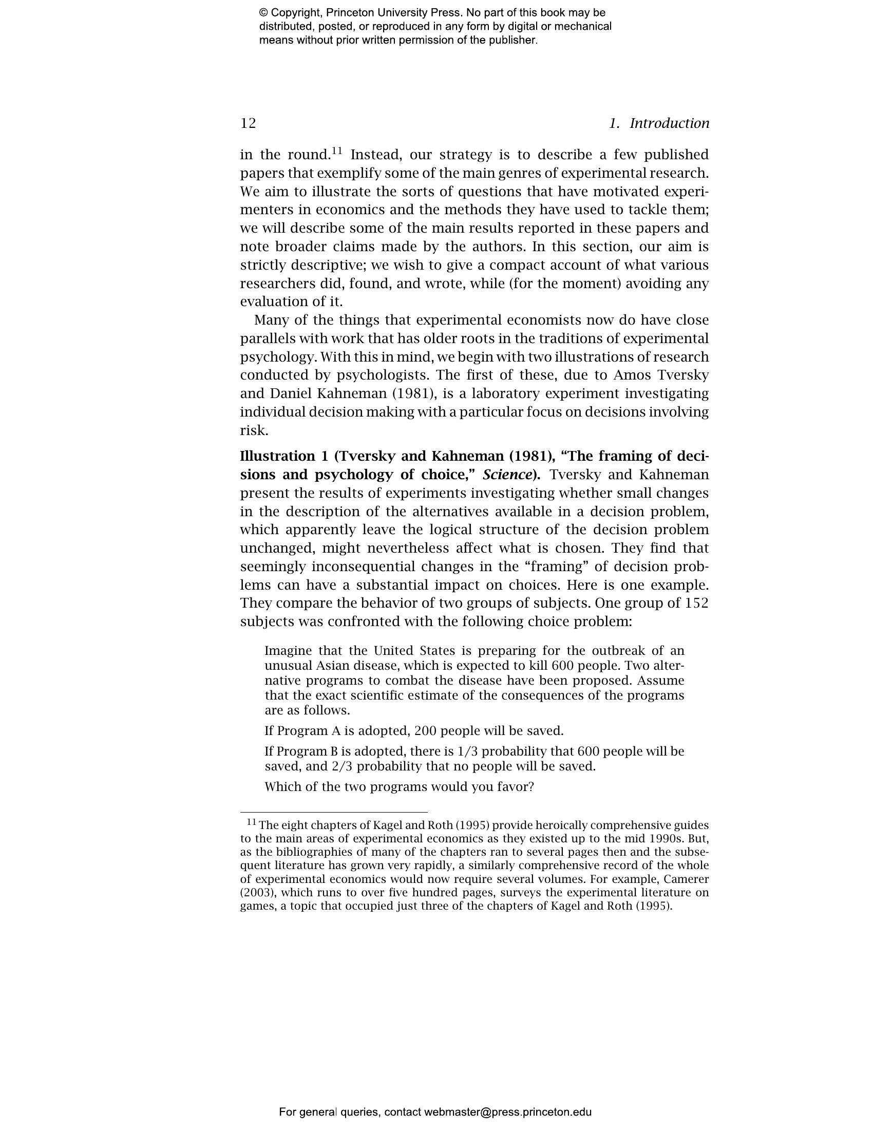 Experimental Economics | Princeton University Press