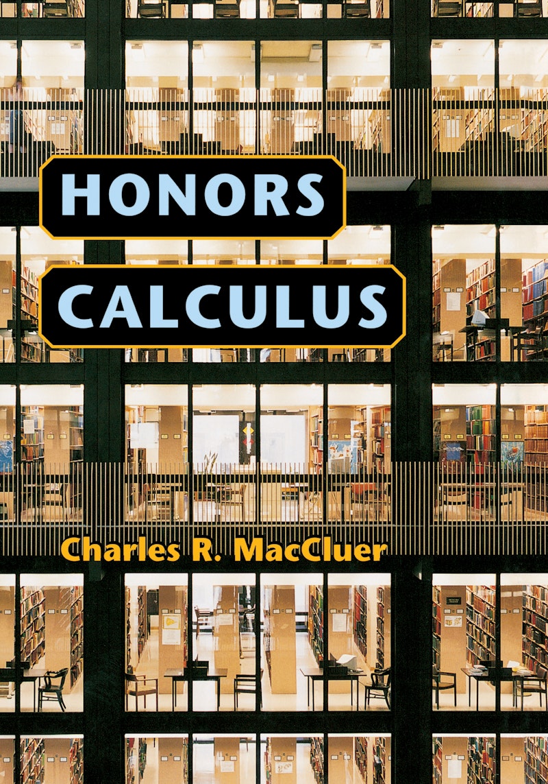 Honors Calculus | Princeton University Press