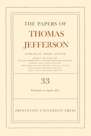 The Papers of Thomas Jefferson, Volume 33