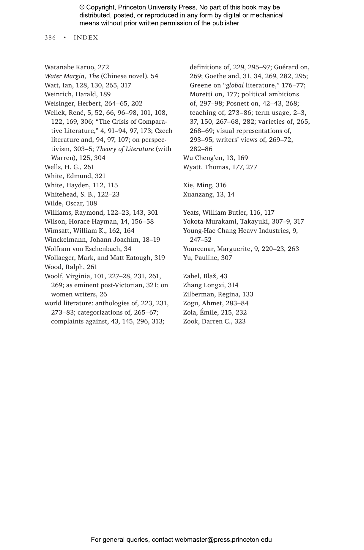 Comparing The Literatures | Princeton University Press