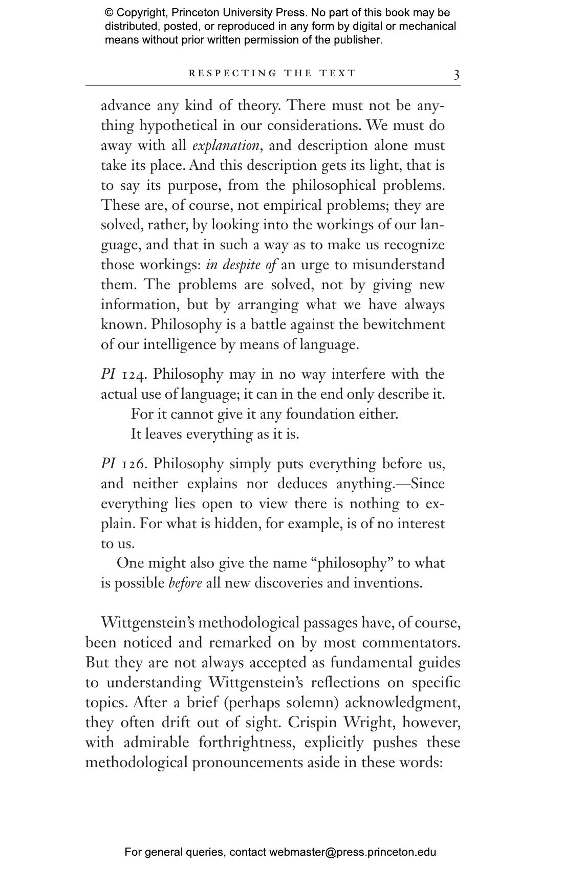 Taking Wittgenstein at His Word | Princeton University Press