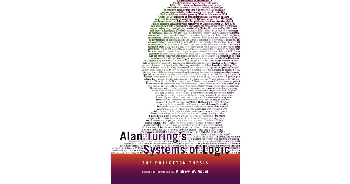 alan turing's systems of logic the princeton thesis pdf