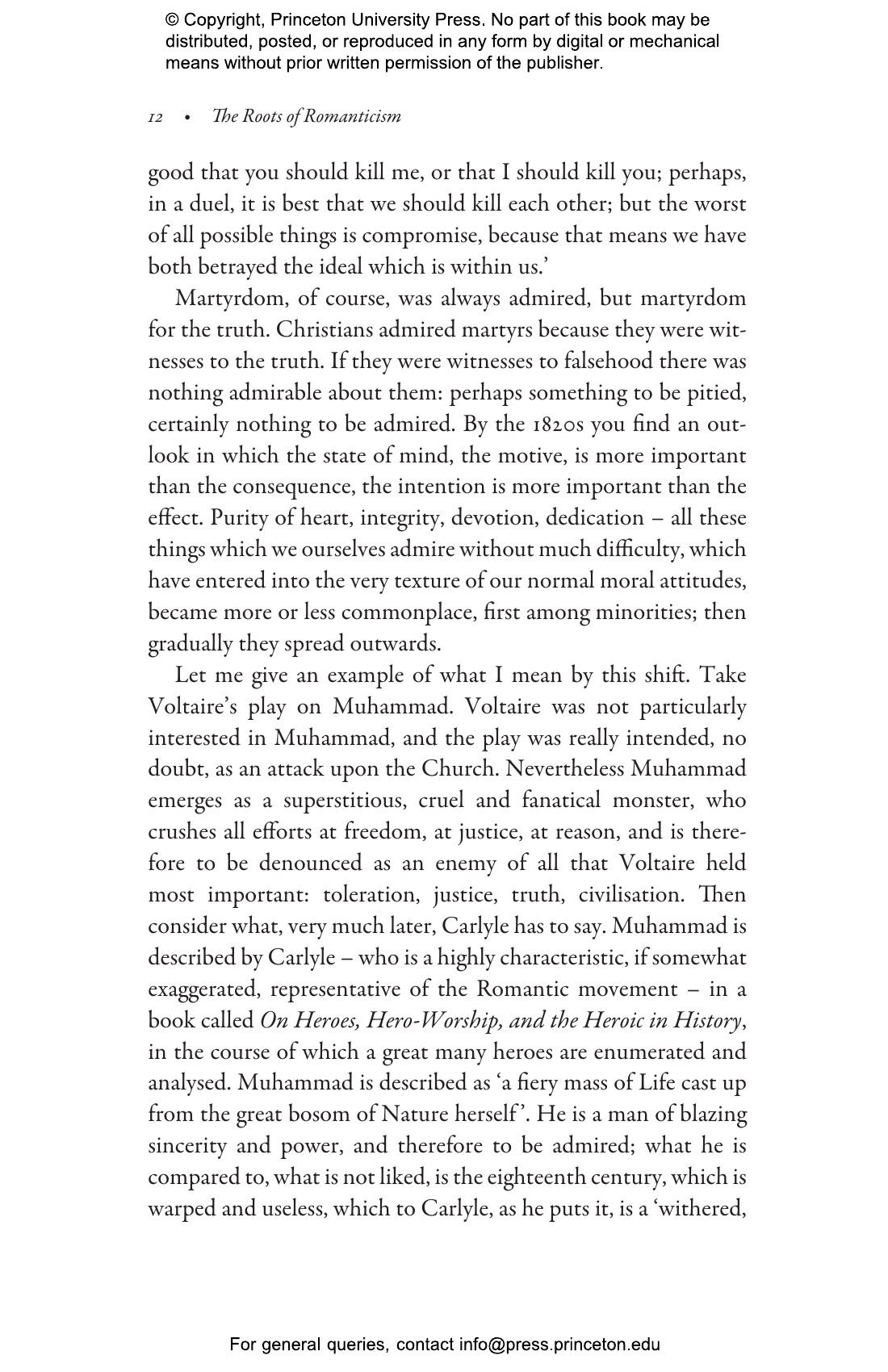 The Progress of Romance, Through Times, Countries and