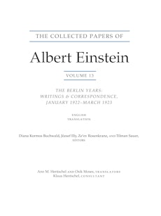 The Collected Papers of Albert Einstein, Volume 13