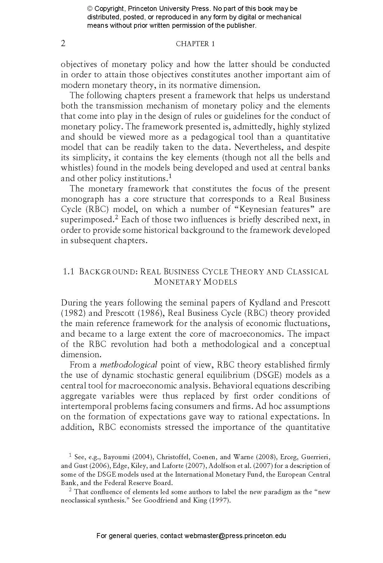 Monetary Policy, Inflation, and the Business Cycle | Princeton