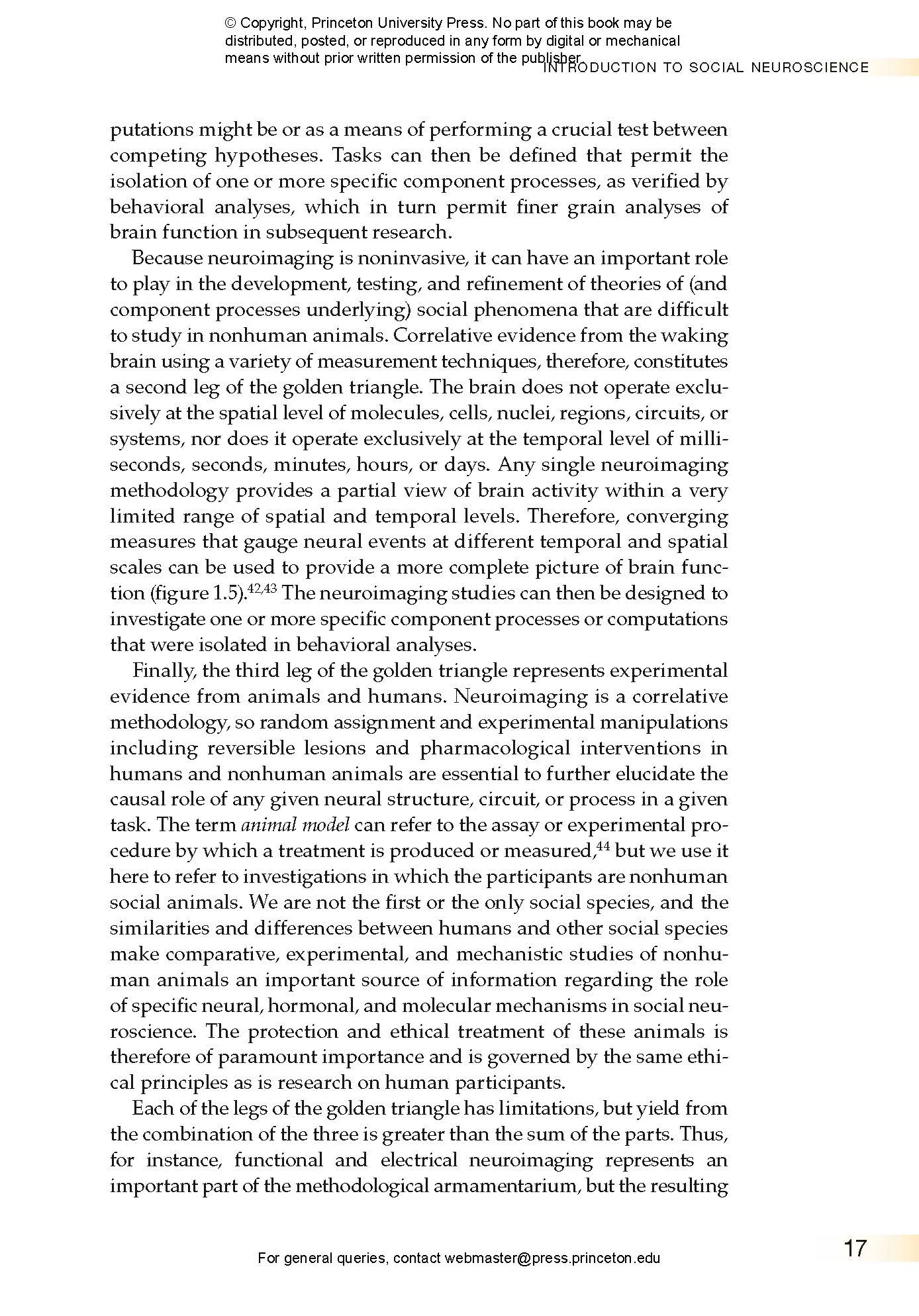 Introduction to Social Neuroscience | Princeton University Press