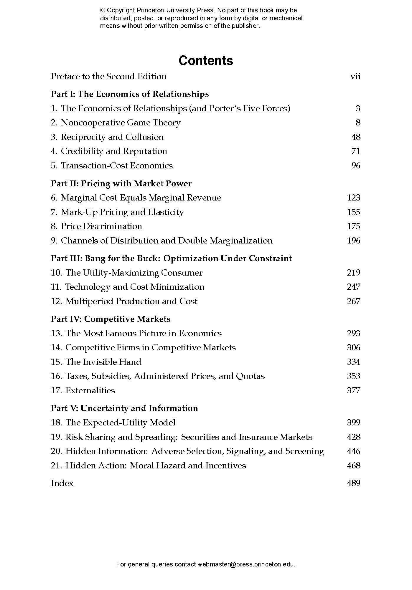 Microeconomics for Managers, 2nd Edition | Princeton University Press