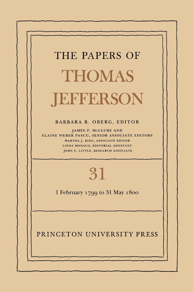 The Papers of Thomas Jefferson, Volume 31
