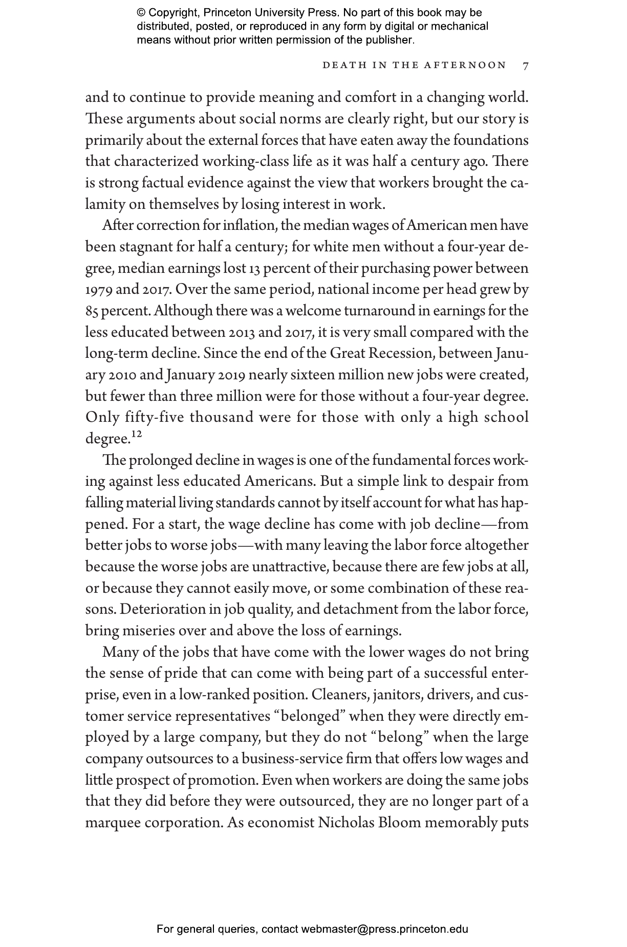 Deaths of Despair and the Future of Capitalism | Princeton