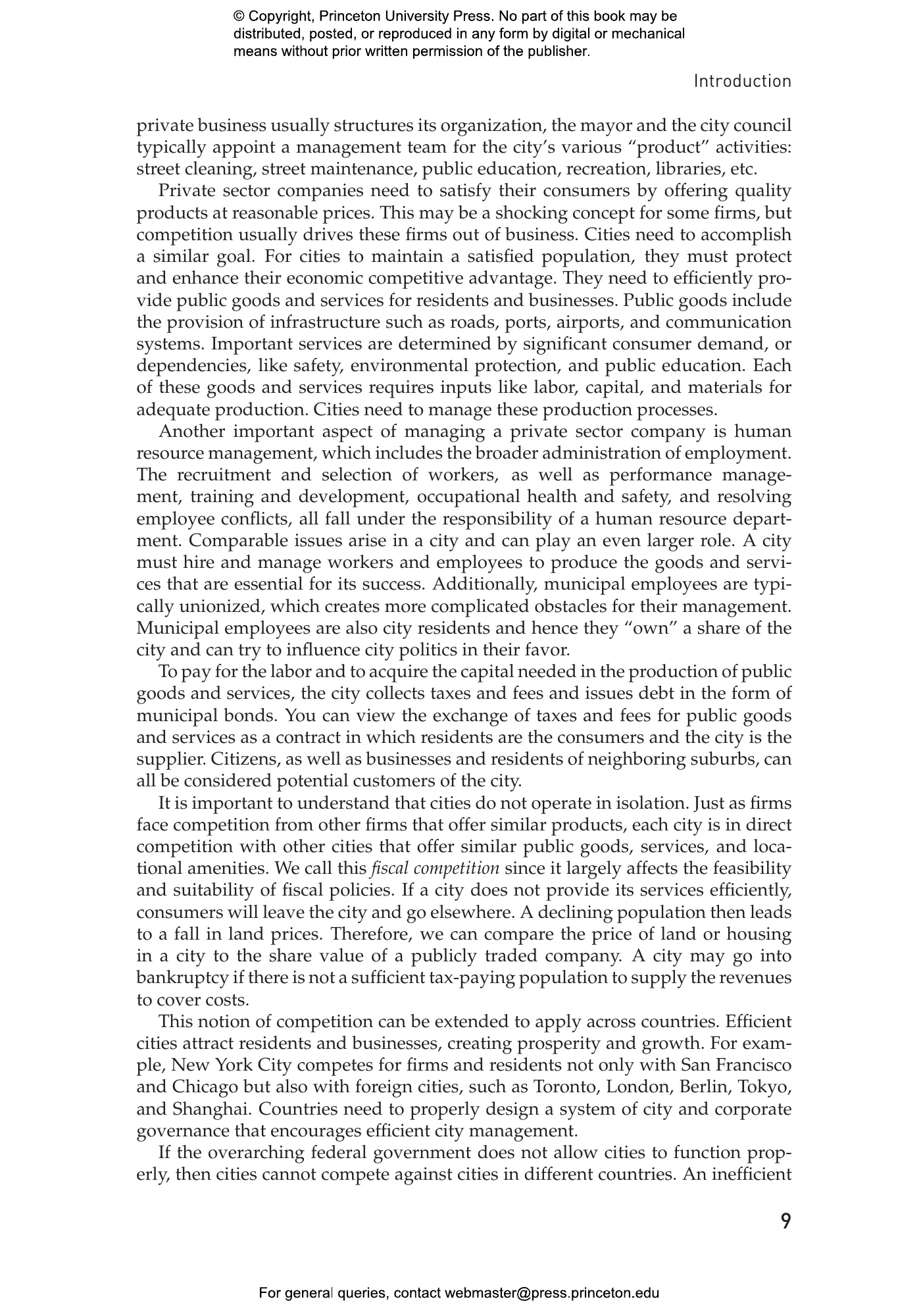 Urban Economics and Fiscal Policy | Princeton University Press