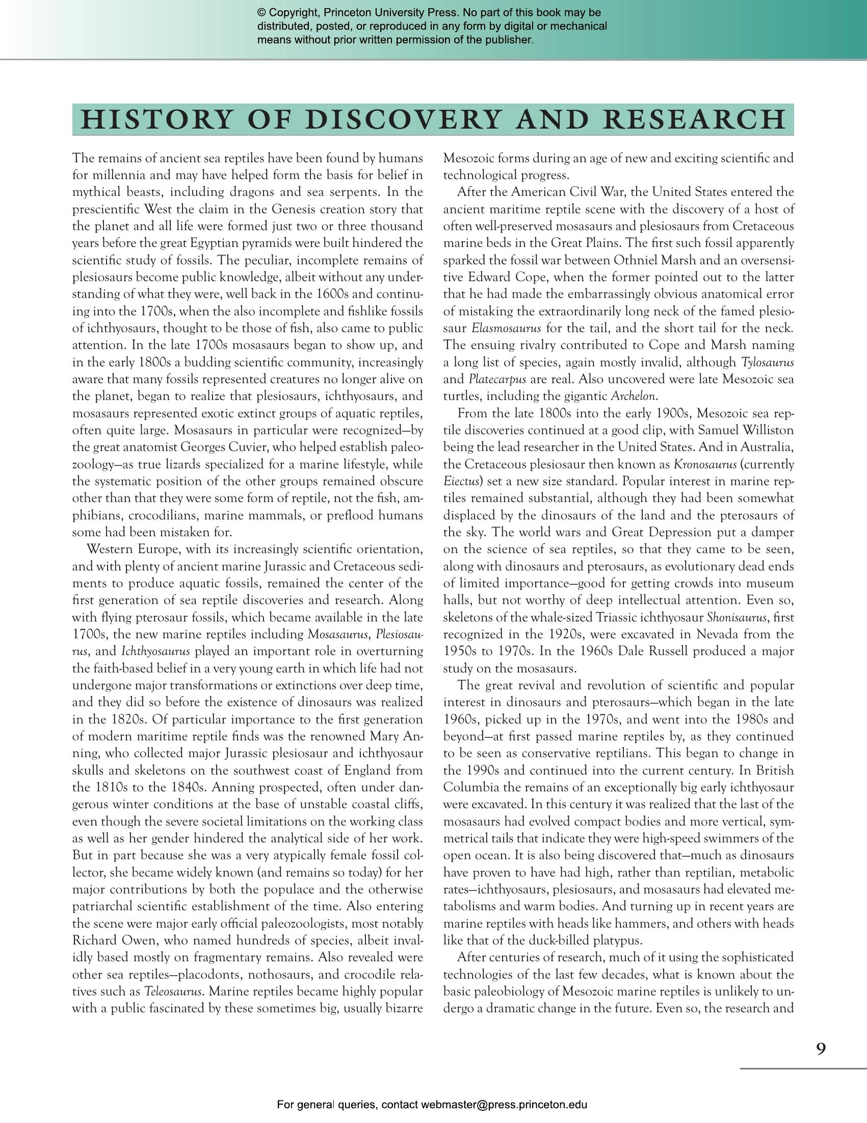 The Princeton Field Guide To Mesozoic Sea Reptiles - Guida Illustrata Ai Rettili Marini Preistorici - Foto 7