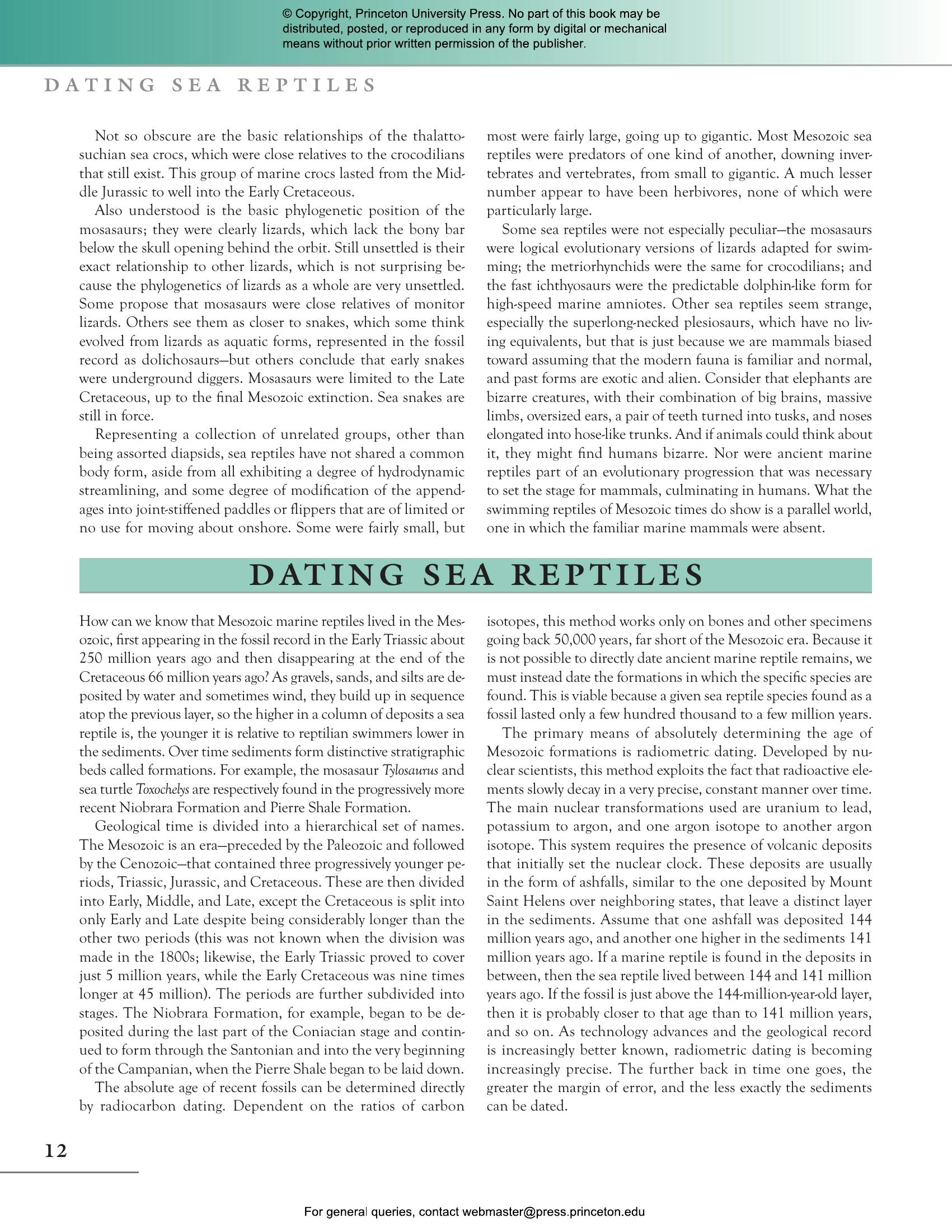 The Princeton Field Guide To Mesozoic Sea Reptiles - Guida Illustrata Ai Rettili Marini Preistorici - Foto 13