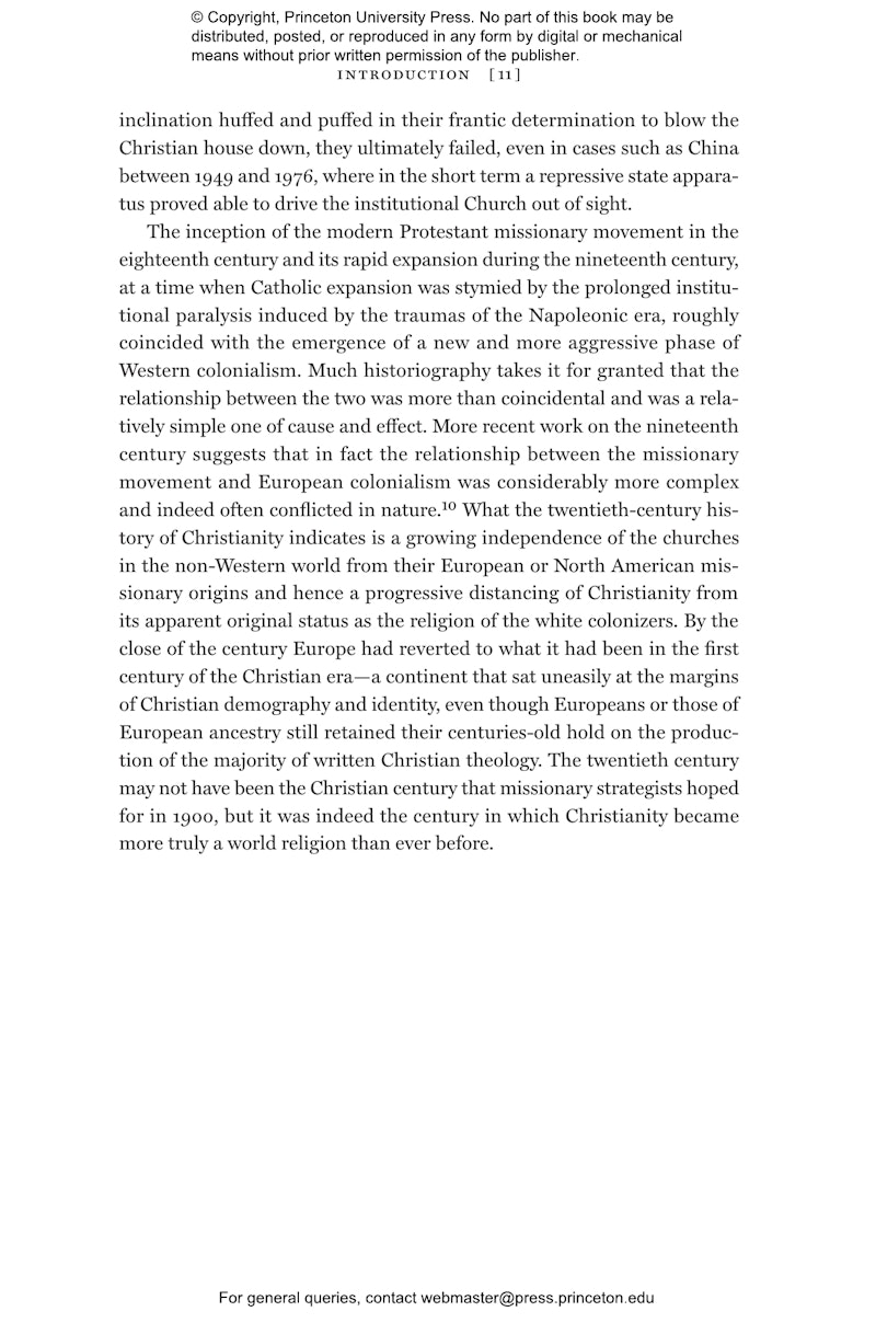 Christianity in the Twentieth Century | Princeton University Press