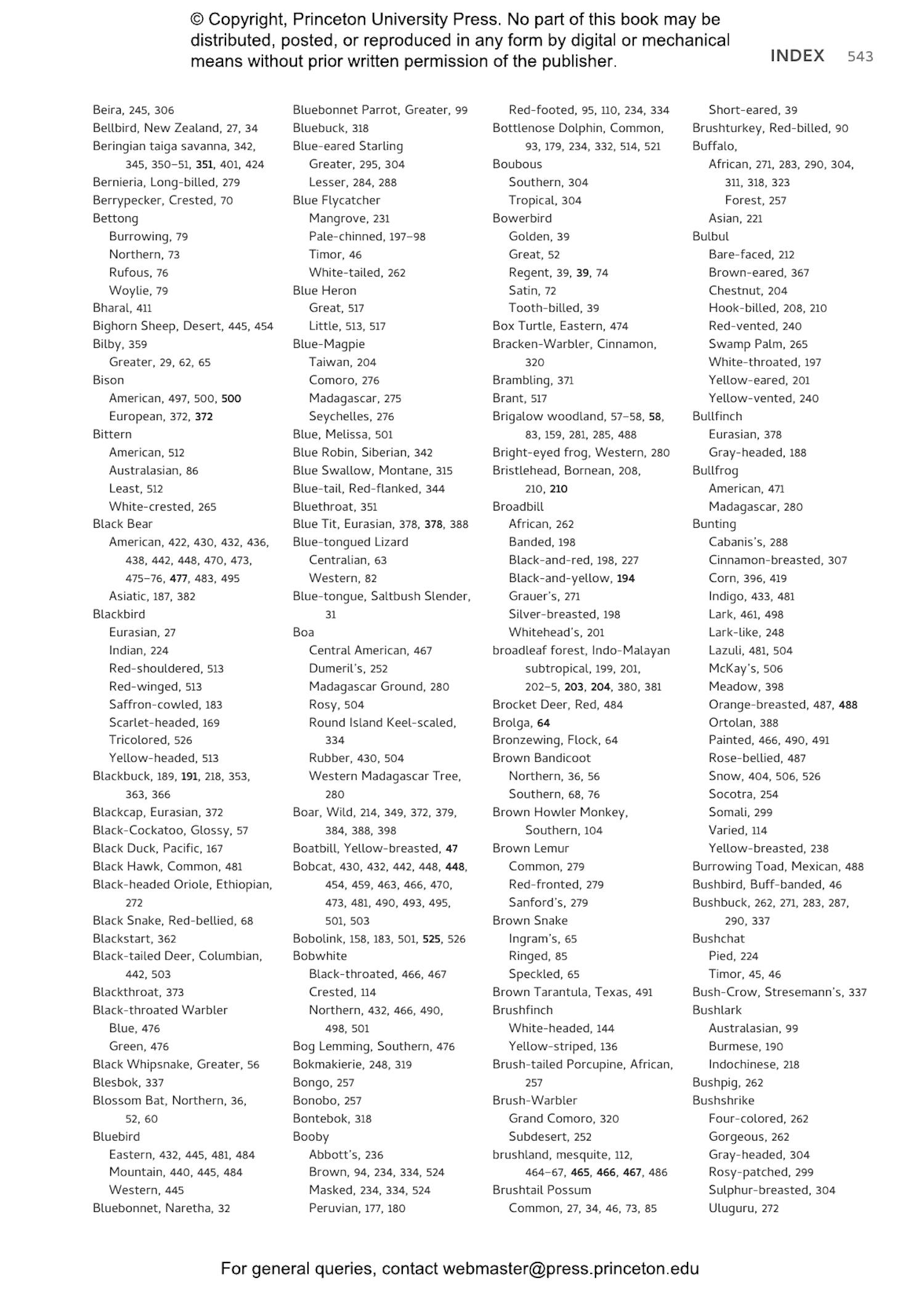 Habitats of the World Princeton University Press