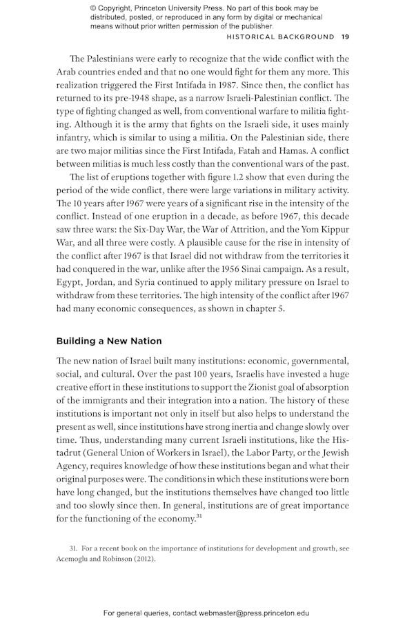 The Israeli Economy Princeton University Press