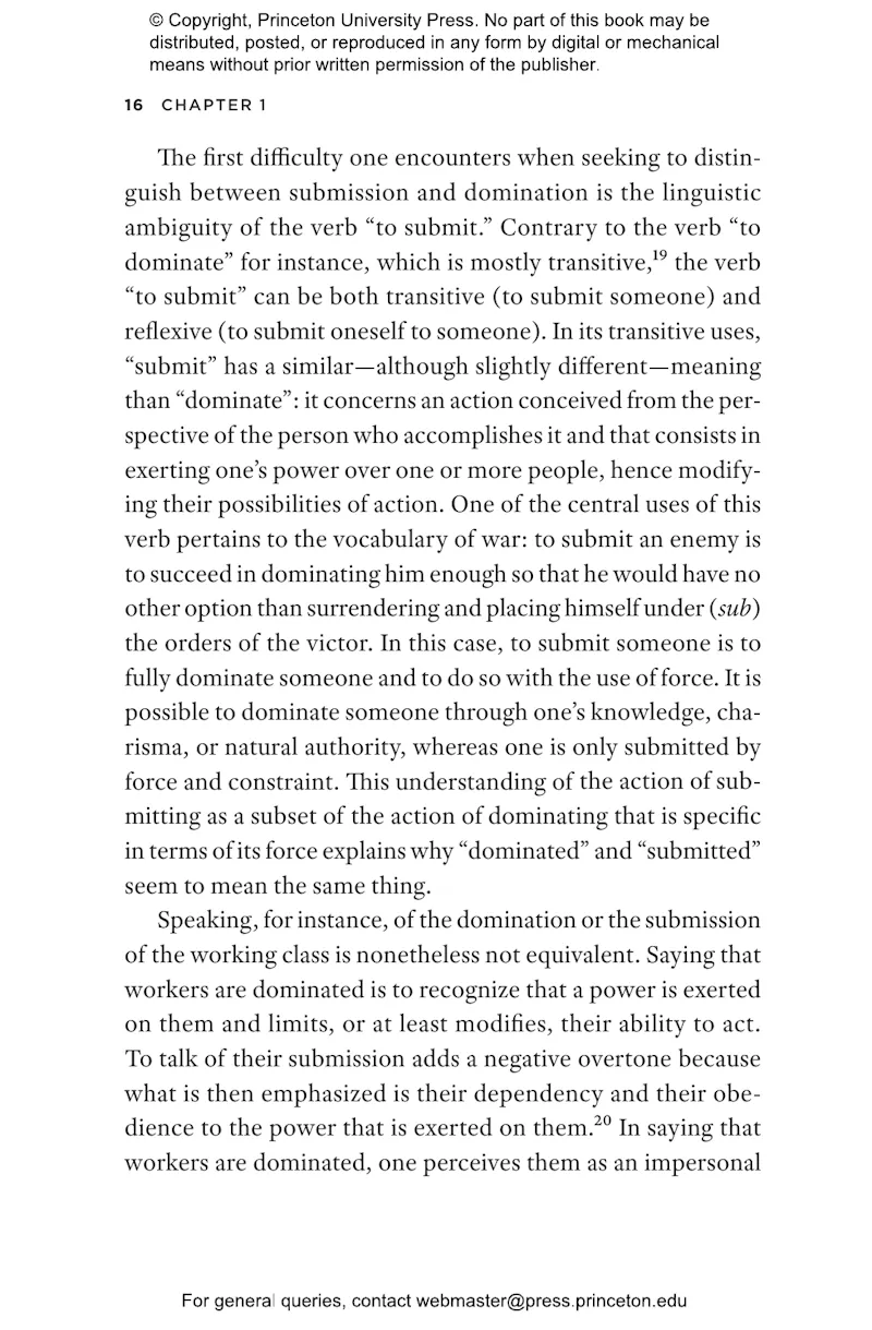 We Are Not Born Submissive | Princeton University Press