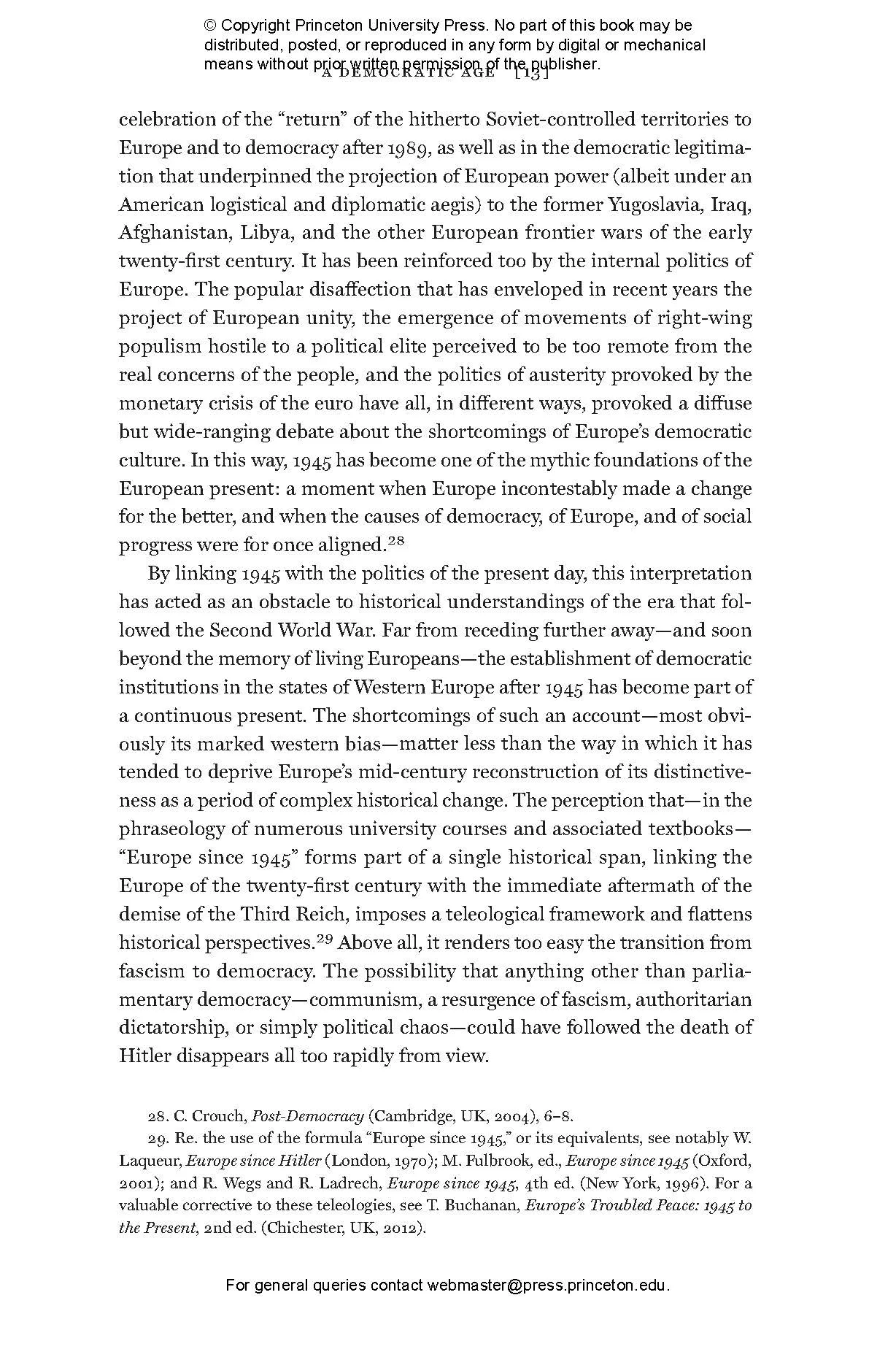 Western Europe's Democratic Age | Princeton University Press