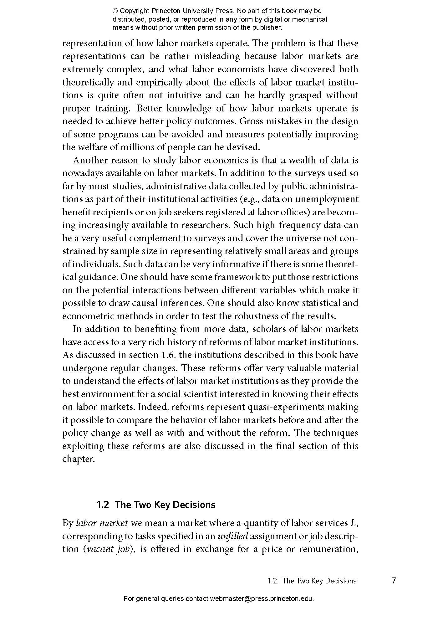 The Economics of Imperfect Labor Markets, Third Edition