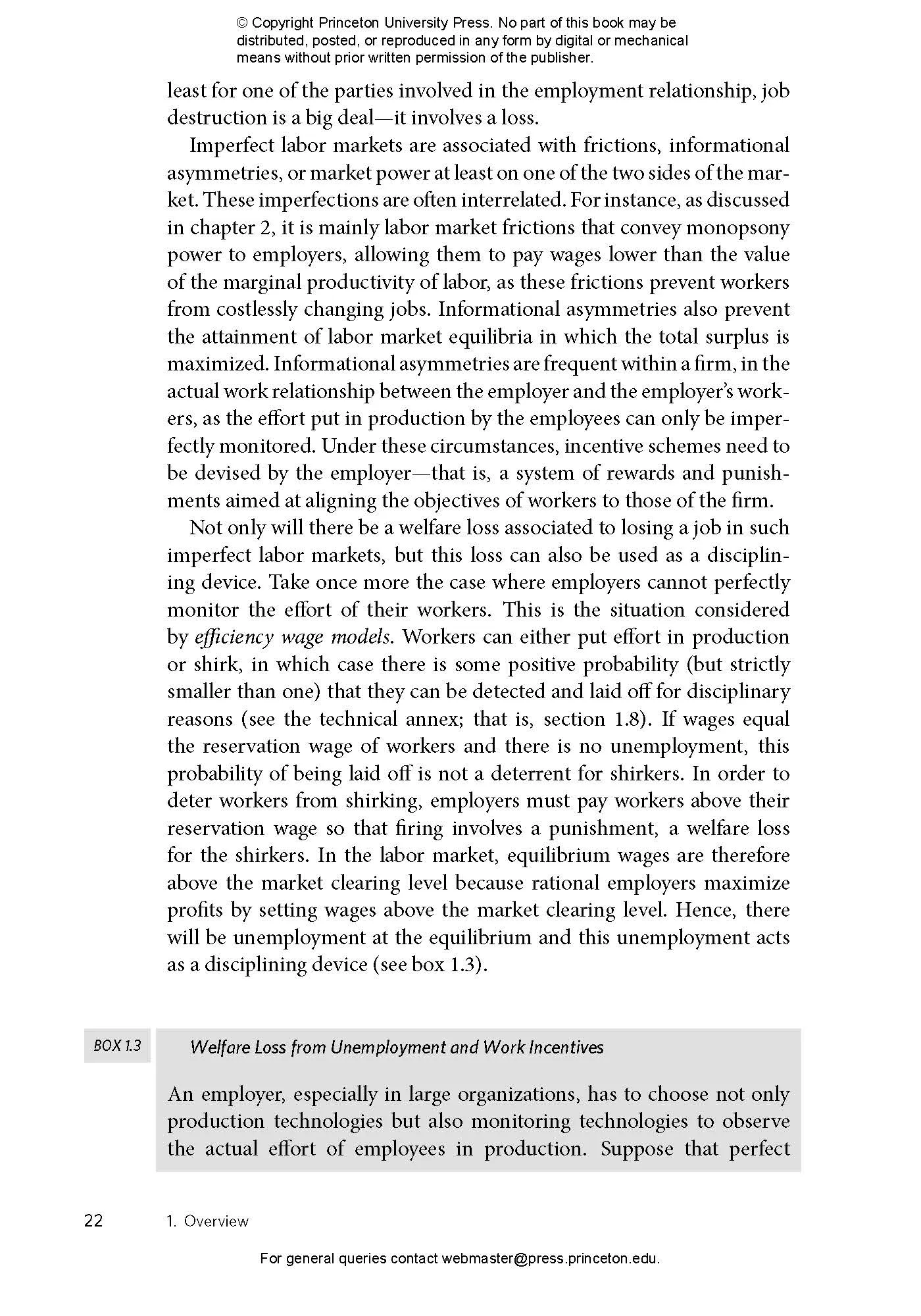The Economics of Imperfect Labor Markets, Third Edition