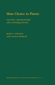 Mate Choice in Plants (MPB-19), Volume 19