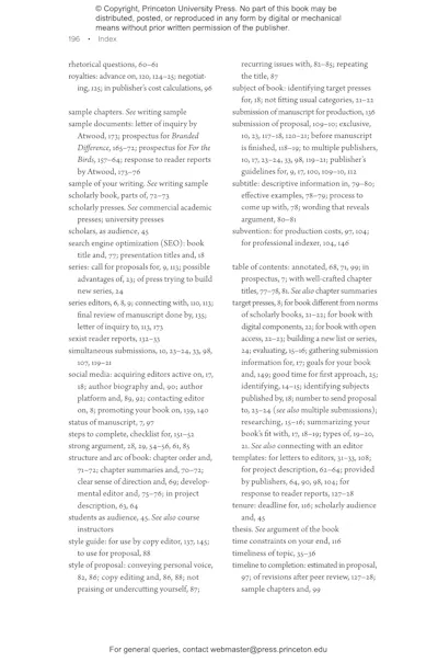 The Book Proposal Book Princeton University Press