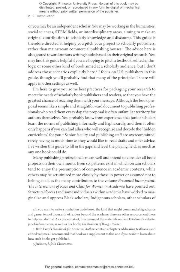 The Book Proposal Book Princeton University Press