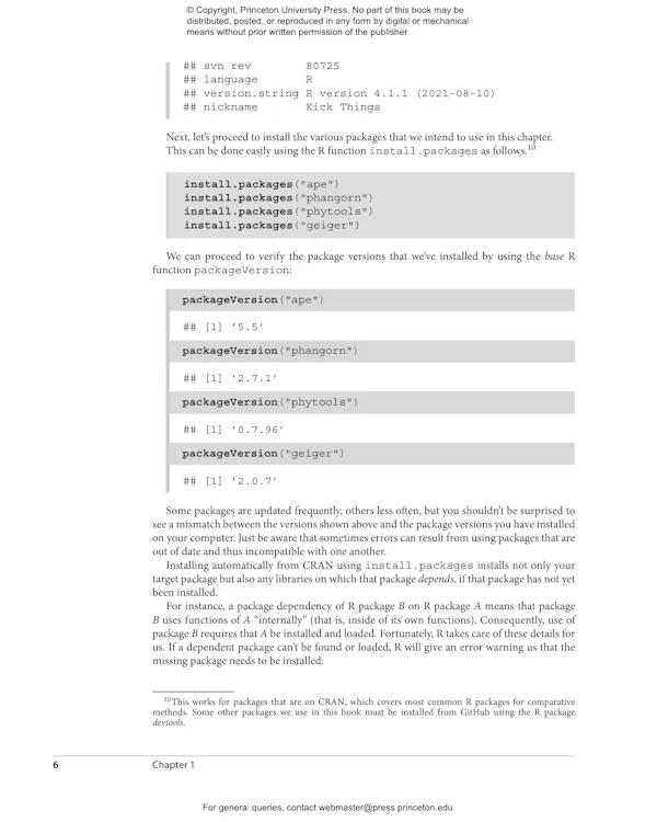 Phylogenetic Comparative Methods in R | Princeton University Press
