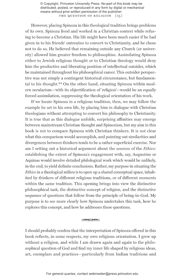 Spinoza's Religion | Princeton University Press