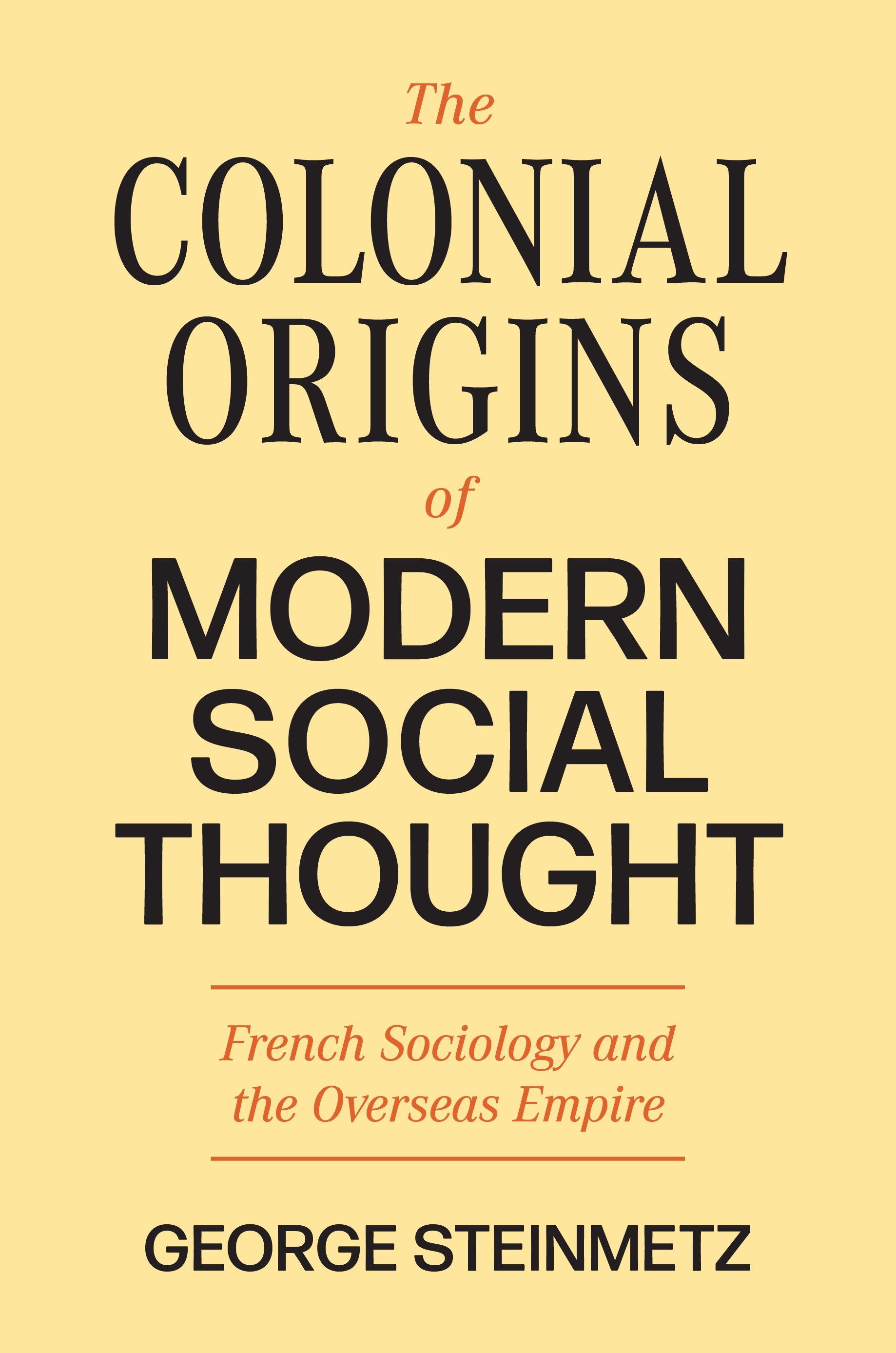 Origins　of　The　Social　Thought　Princeton　Colonial　Press　Modern　University