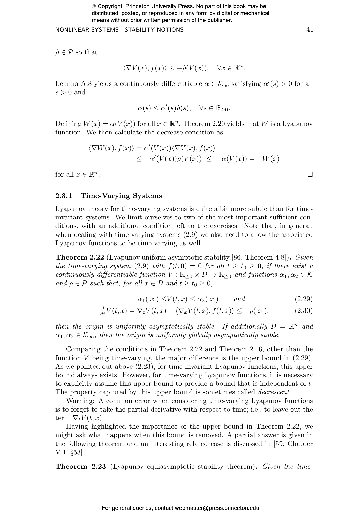 Introduction To Nonlinear Control | Princeton University Press