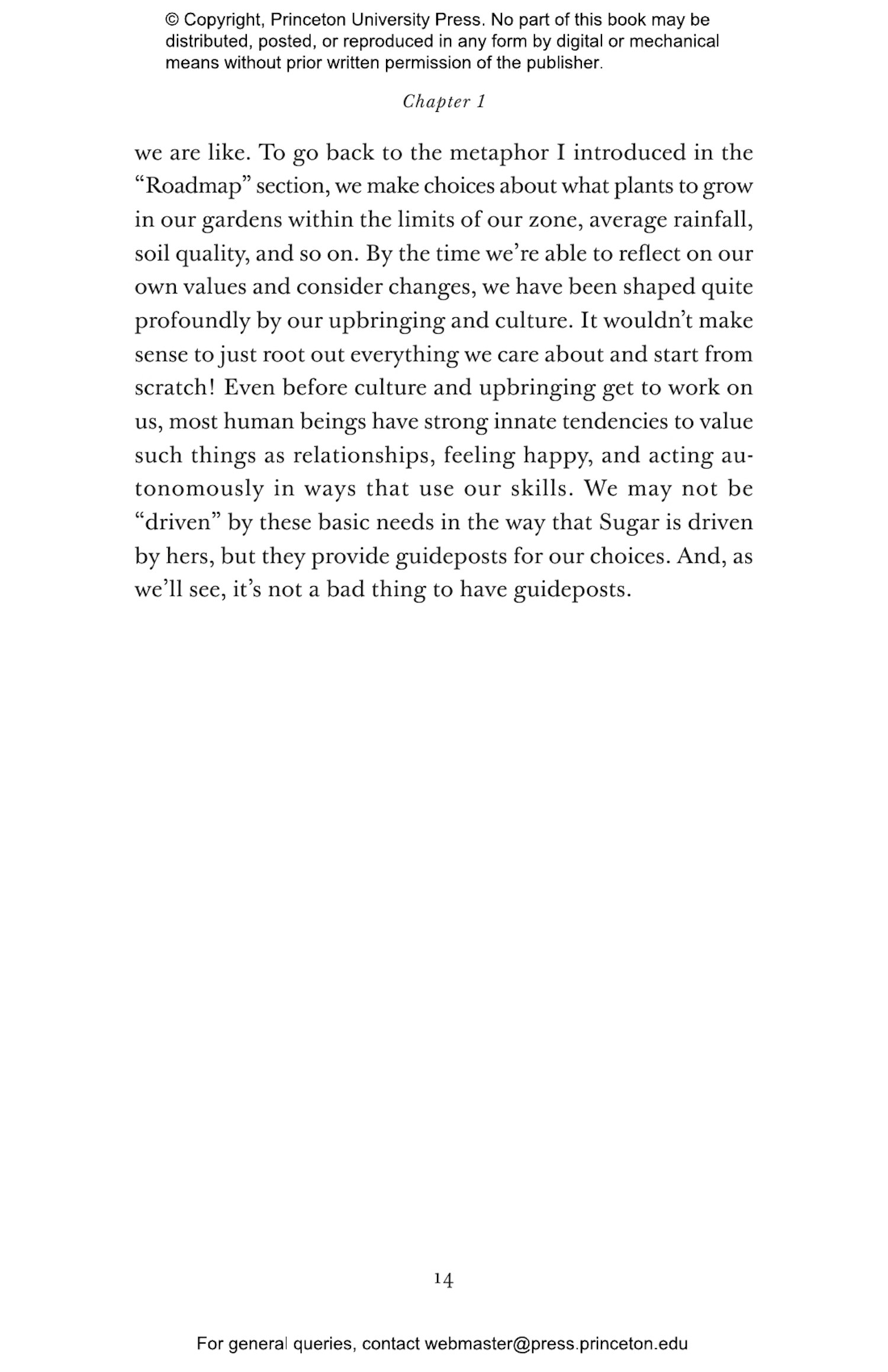 What Do You Want Out of Life? Princeton University Press