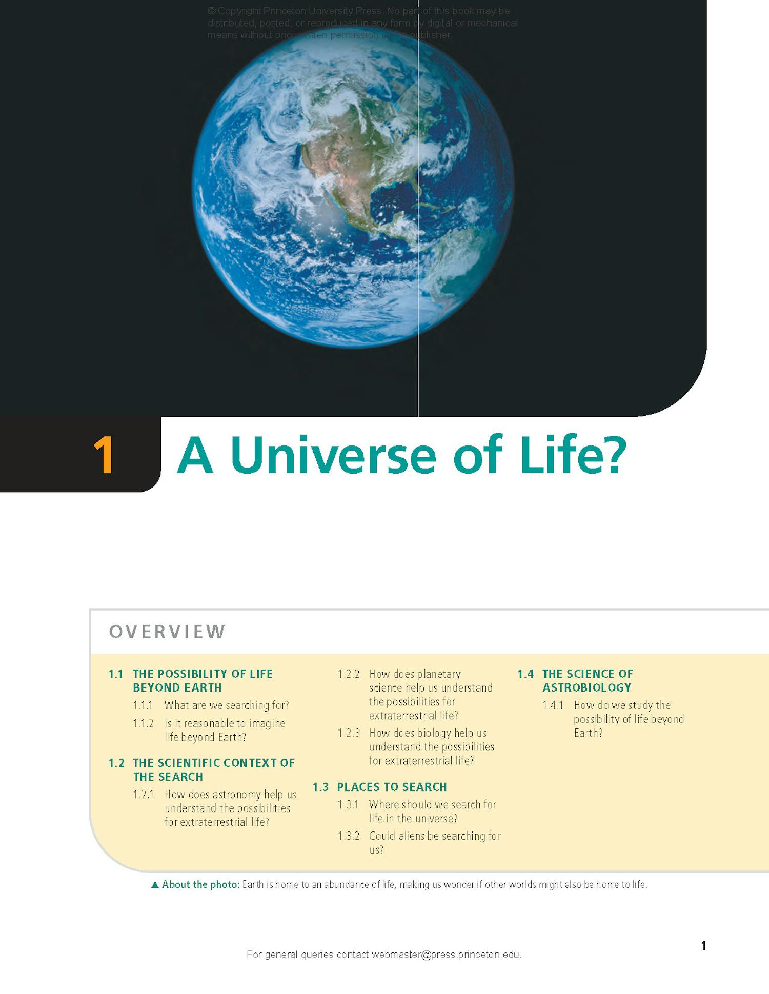 Life in the Universe, 5th Edition Princeton University Press