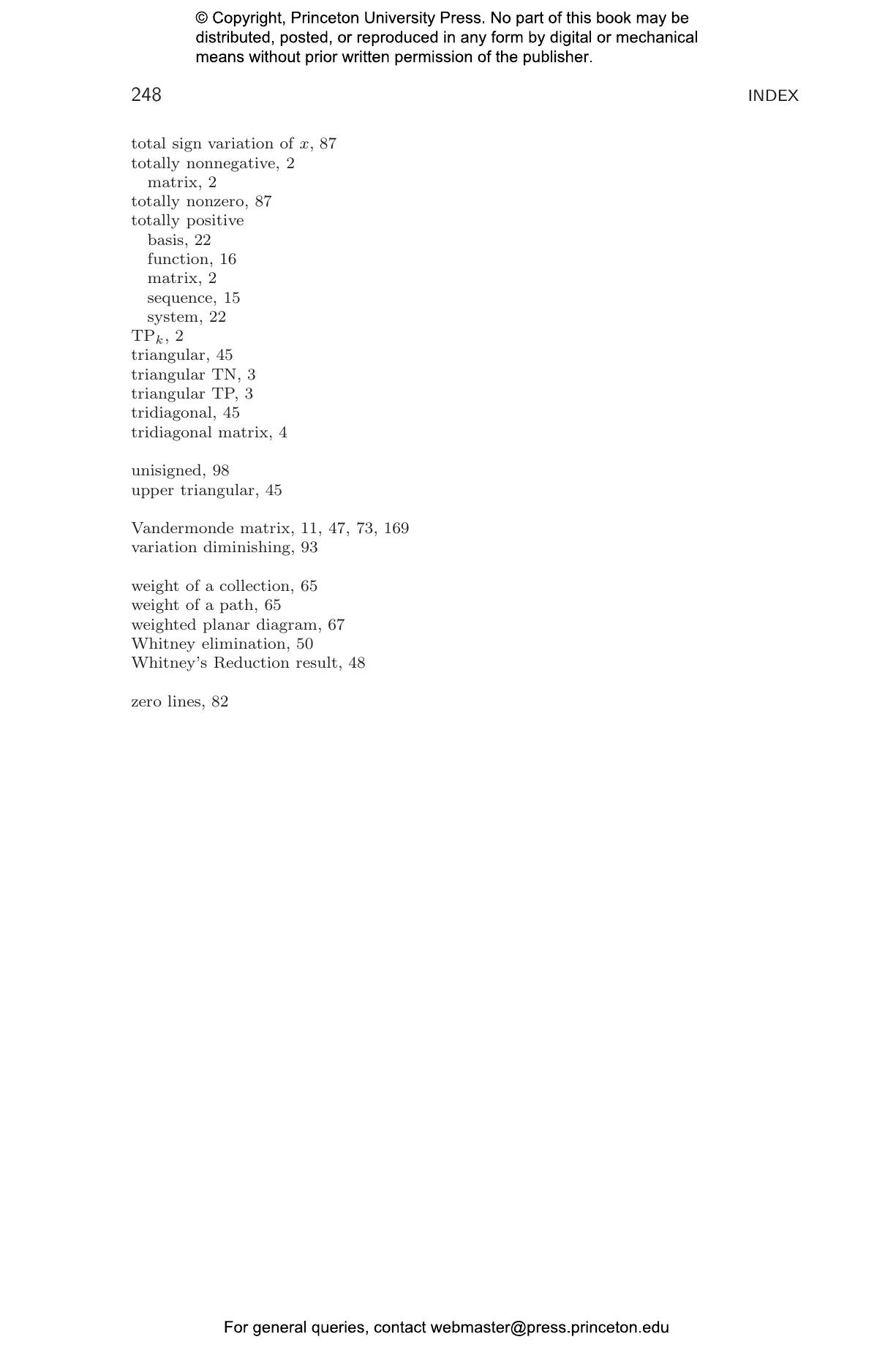 Totally Nonnegative Matrices | Princeton University Press