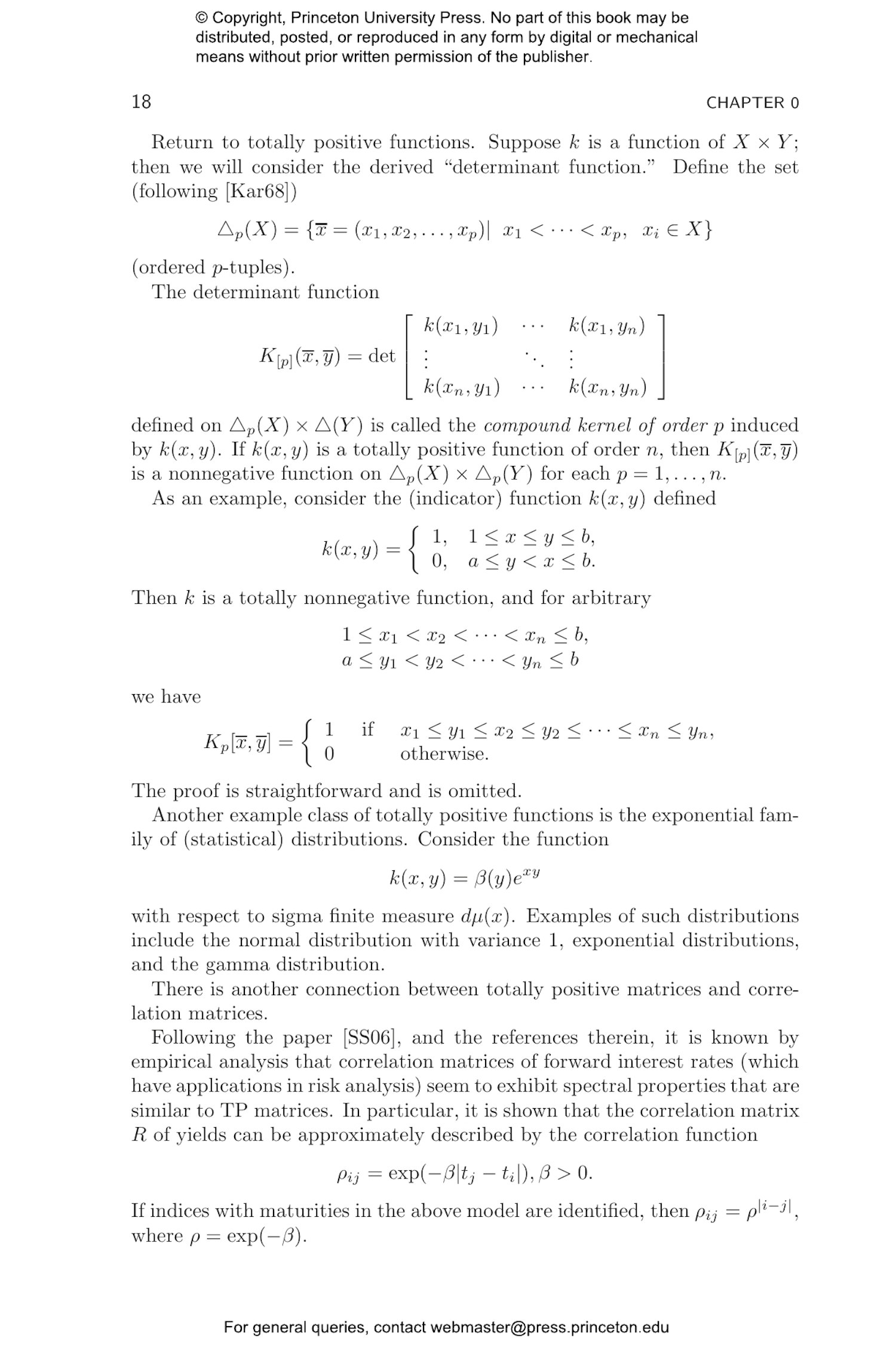 Totally Nonnegative Matrices | Princeton University Press