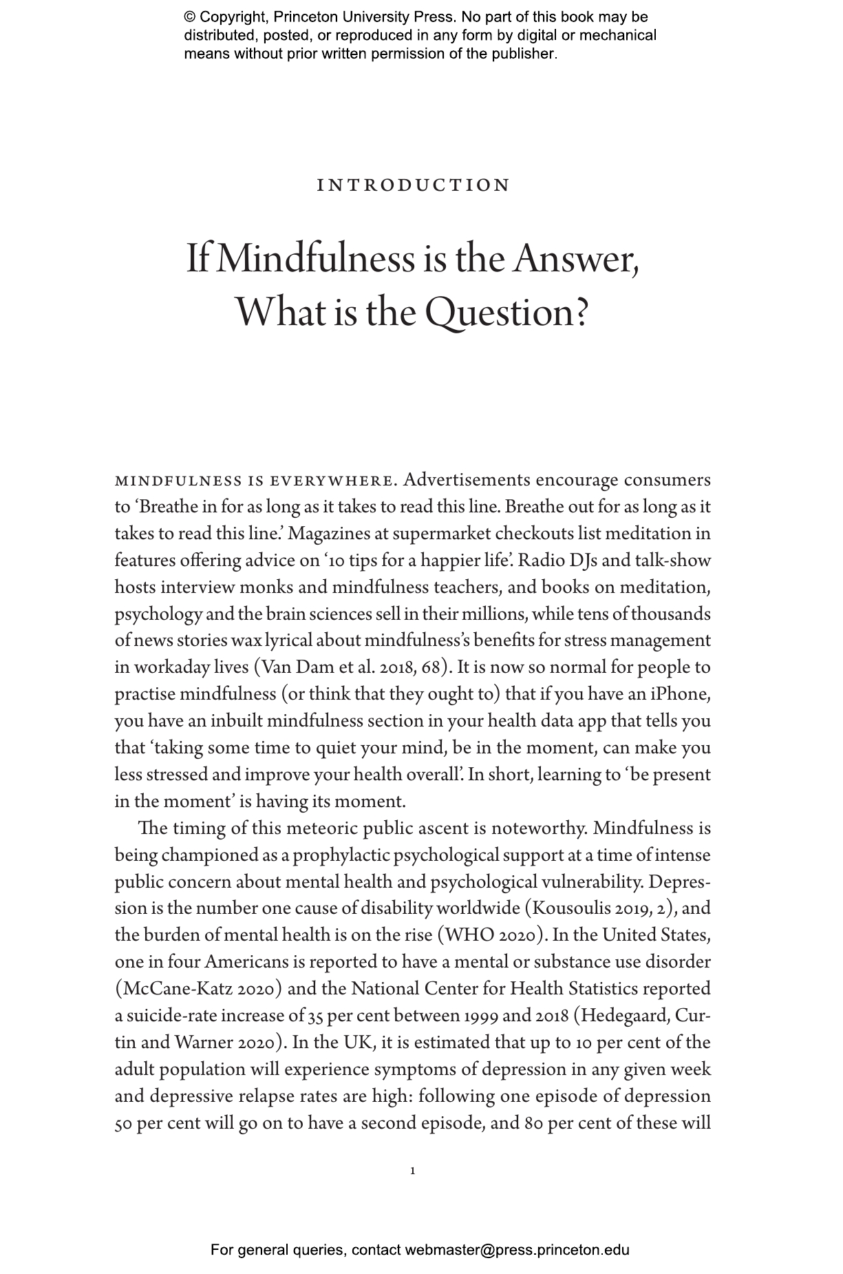 Making a Mindful Nation  Princeton University Press