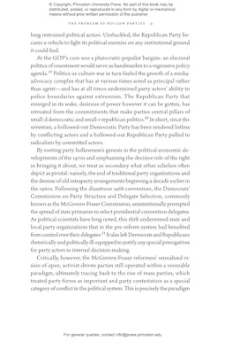 The Hollow Parties Princeton University Press