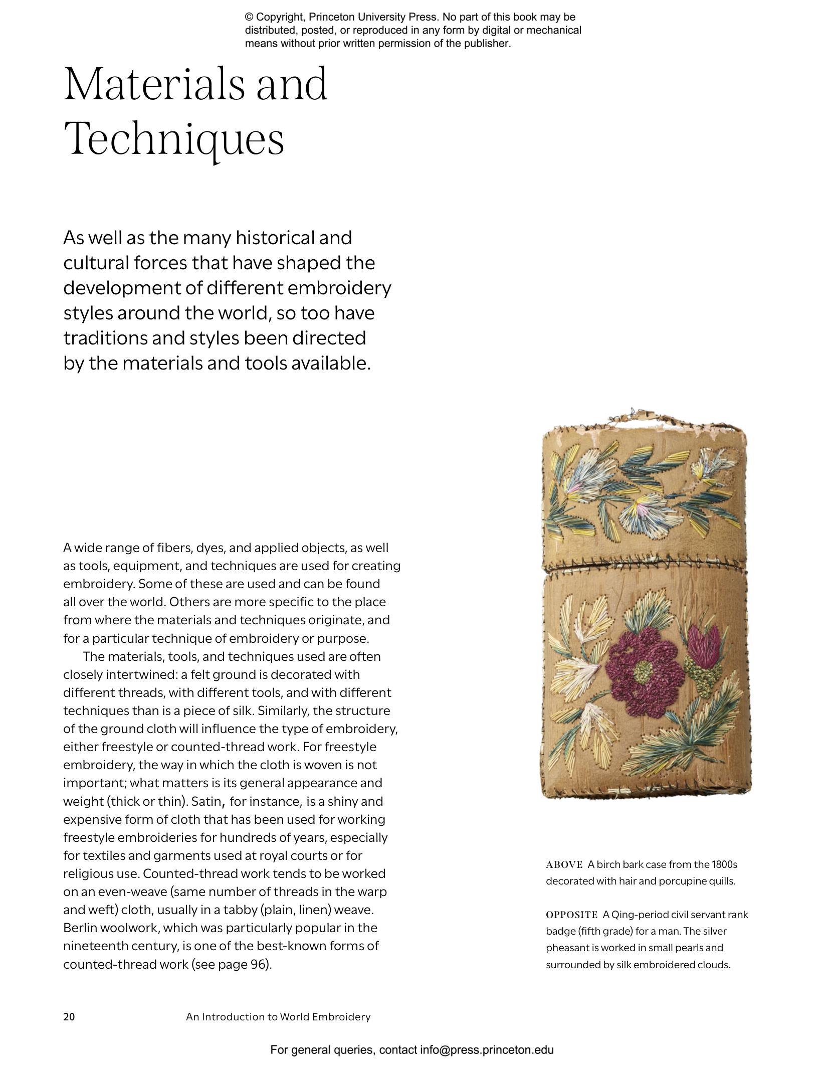 The Atlas of World Embroidery | Princeton University Press