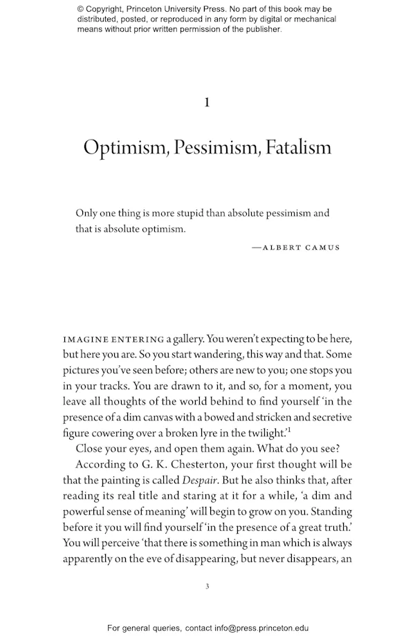 Hopeful Pessimism Princeton University Press